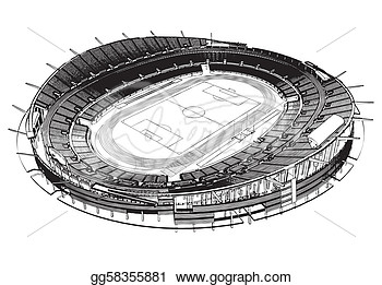 Vector Art   Football Soccer Stadium   Clipart Drawing Gg58355881