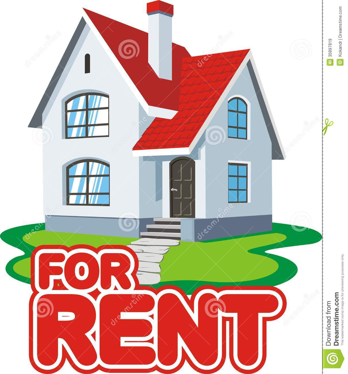 House For Rent Royalty Free Stock Images   Image  35897819