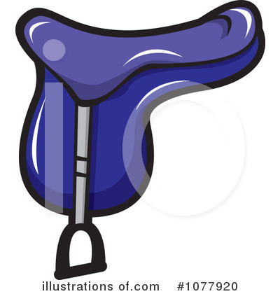 Saddle Clipart  1077920 By Jtoons   Royalty Free  Rf  Stock