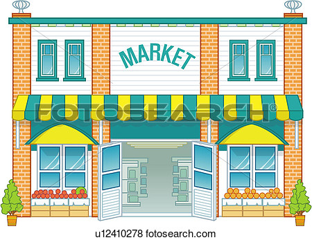 Stock Illustration   The Market  Fotosearch   Search Eps Clip Art
