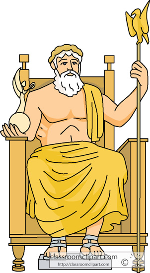 Ancient Greece   The Statue Of Zeus At Olympia   Classroom Clipart