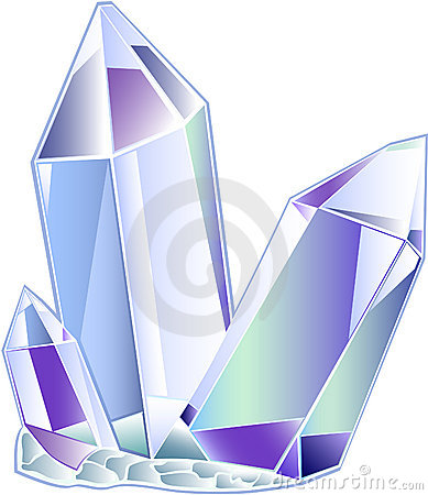 Quartz Crystal Clipart Three Quartz Crystal 22585159 Jpg