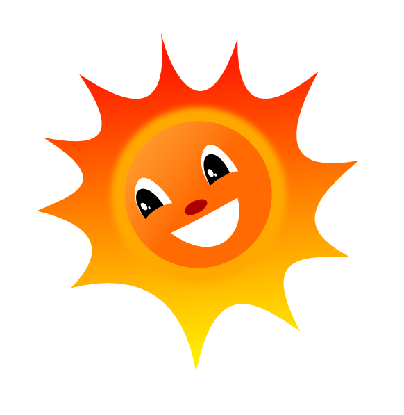 Smiley Sun Clip Art At Clker Com   Vector Clip Art Online Royalty