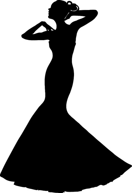 Clip Art Illustration Of A Spring Bride In A Strapless Gow    Flickr