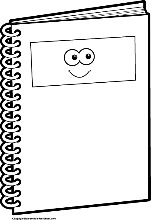 Notebook Clipart Black And White   Clipart Panda   Free Clipart Images