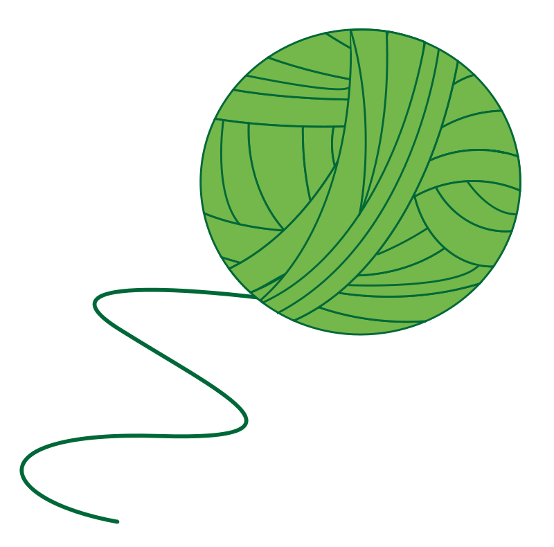 Free Ball Of Green Yarn Clip Art