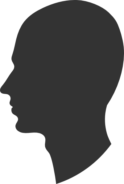 Head Profile Silhouette Male Clip Art At Clker Com   Vector Clip Art