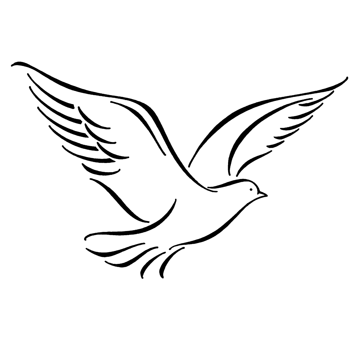 24 Dove Line Drawing Free Cliparts That You Can Download To You