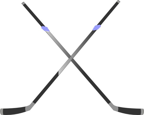 Double Hockey Stick Clip Art At Clker Com   Vector Clip Art Online    