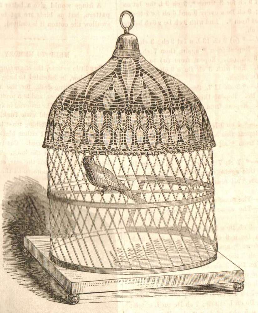 Leaping Frog Designs  Victorian Bird Cage With Crochet Top Image Free