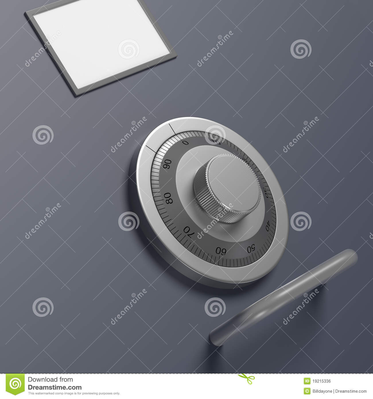 Locked Filing Cabinet With Safe Lock Dial Royalty Free Stock Image    