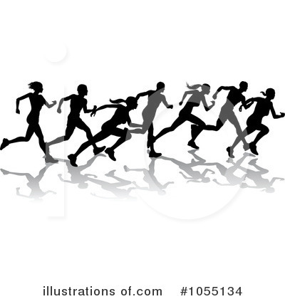 Royalty Free  Rf  Running Clipart Illustration By Geo Images   Stock