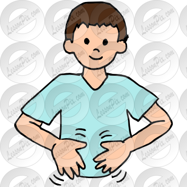 Tummy Picture For Classroom   Therapy Use   Great Rub Tummy Clipart