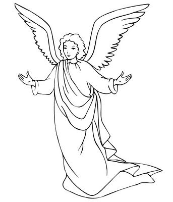 Christmas Angels Colouring Pictures And Clip Art Imagesphotos