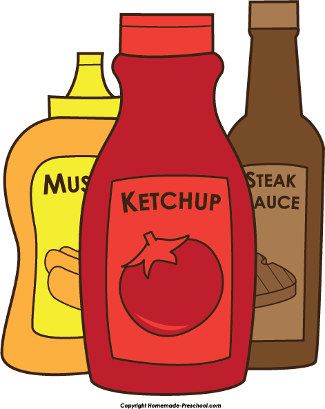 Home Free Clipart Bbq Clipart Ketchup Mustard Steak Sauce