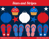 Stars And Stripes Clipart   Digital Clip Art Graphics For Personal Or    