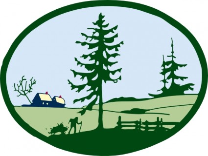 Country Scene Clip Art Free Vector In Open Office Drawing Svg    Svg