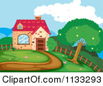 Royalty Free  Rf  Country Home Clipart   Illustrations  1