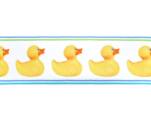 Rubber Ducks Pre Pasted Wall Border   Wall Sticker Outlet