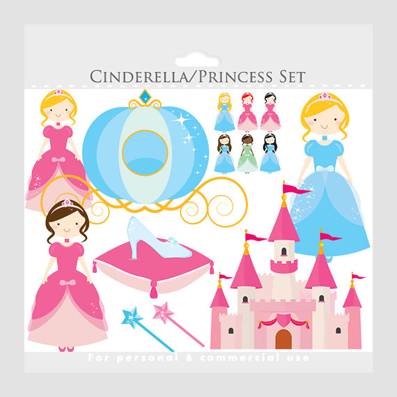 Cinderella Clipart Princess Clipart By Winchesterlambourne