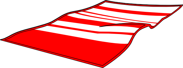 Red Beach Towel Clip Art At Clker Com   Vector Clip Art Online