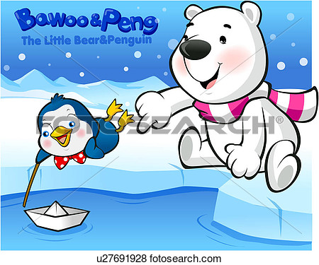 Bawoo Penguin Polar Bear Character Winter Peng Bear View Large