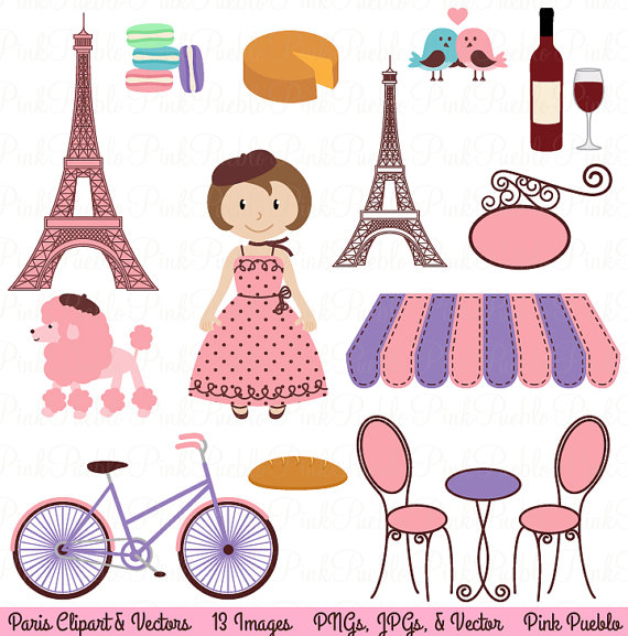 Paris Clip Art Clipart French Clipart Clip Art With Eiffel Tower And