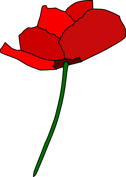 Poppy Flower Clip Art At Clker Com   Vector Clip Art Online Royalty