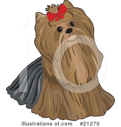 Yorkie Clipart  21270 By Maria Bell   Royalty Free  Rf  Stock