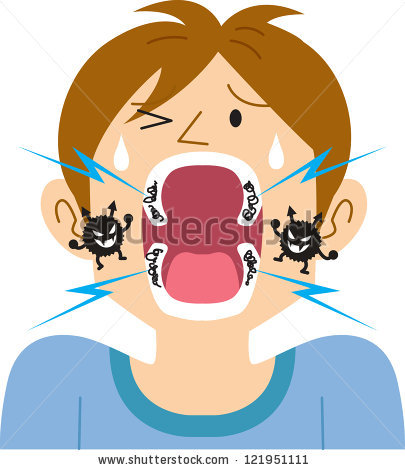 Cavity Tooth Clipart Tooth Decay   Stock Vector