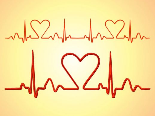 Heartbeat Lines Vector   Ai Pdf   Free Graphics Download