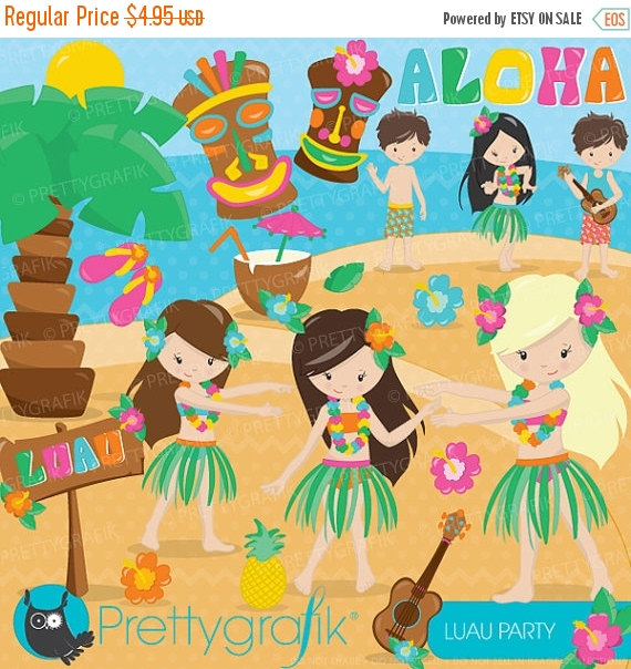 80  Off Sale Luau Party Clipart Commercial Use Vector Graphics