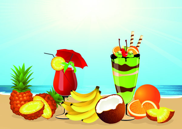 File Name   Tropical Beach Scene With Drinks Jpg Resolution   600 X