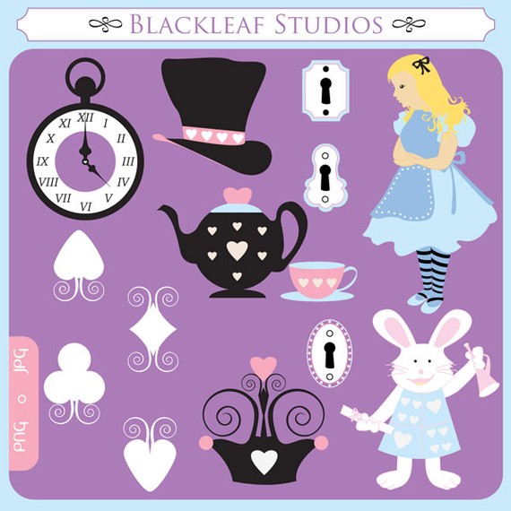 Hearts Tea Party Tea Pot Cups   Personal And Commercial Clipart
