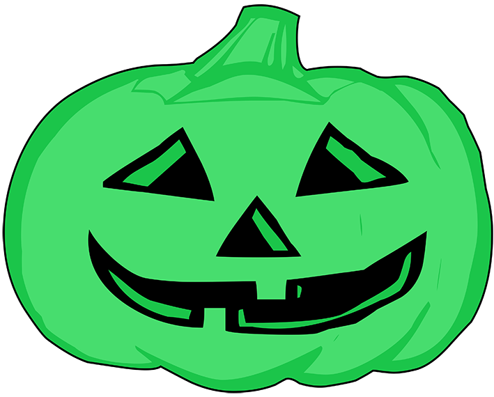 Green Pumpkin Head