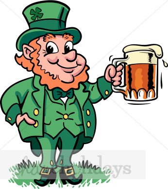 Leprechaun Beer Clipart   St Patrick S Day Clipart