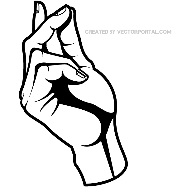 Finger Snap Vector Image   123freevectors