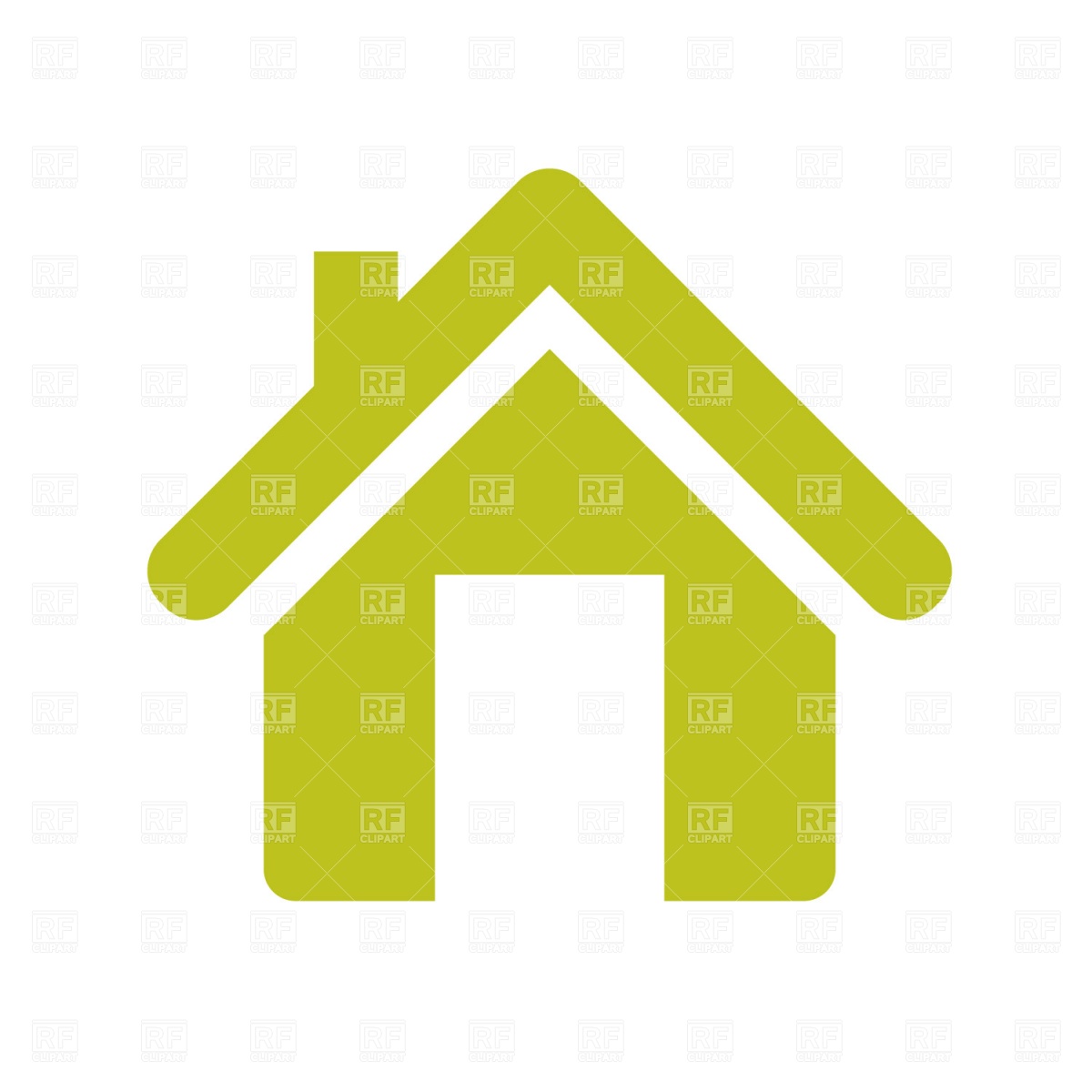 Home Icon House With Flue Download Free Vector Clipart  Eps 