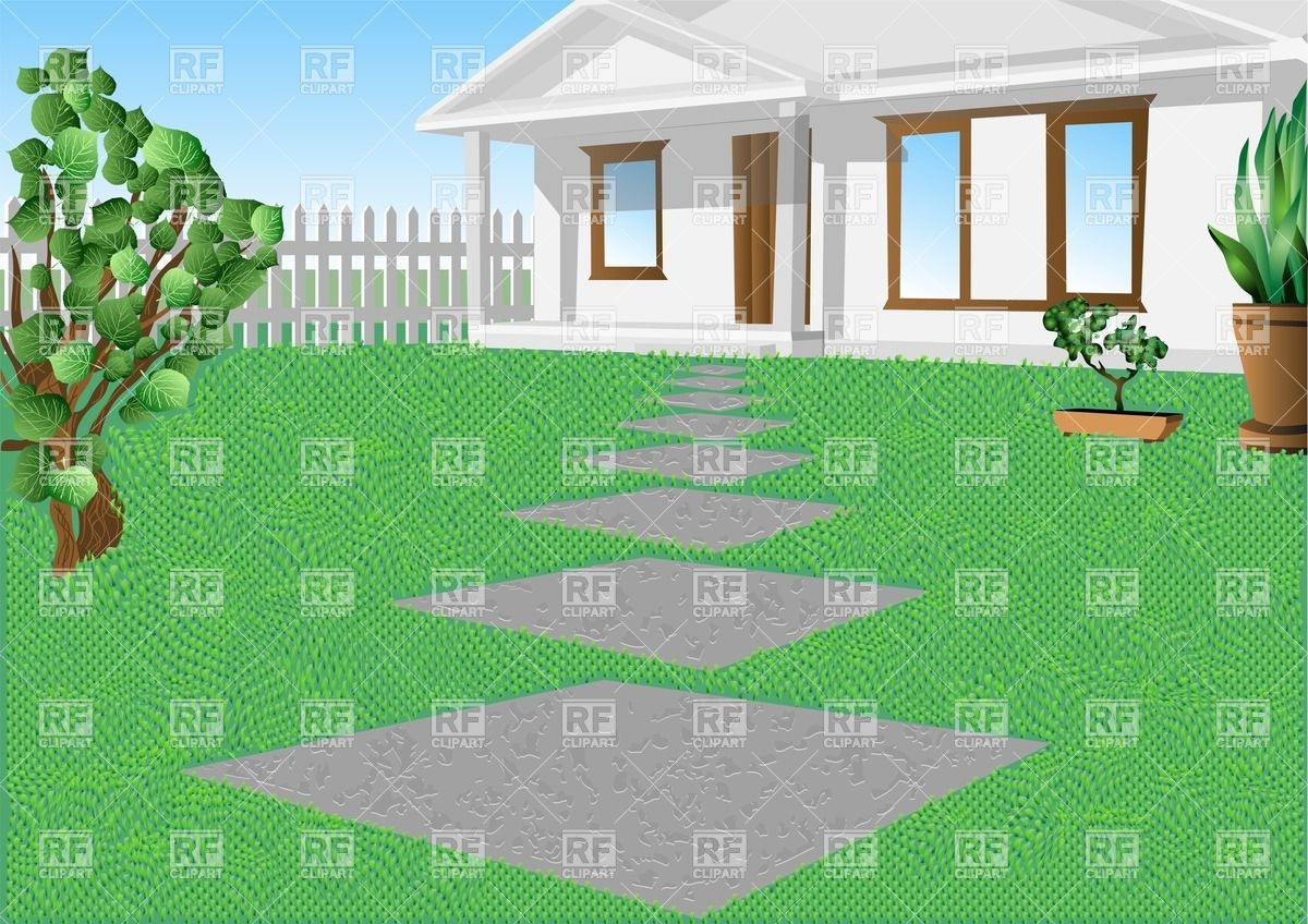 Lawn Architecture Buildings Download Royalty Free Vector Clip Art