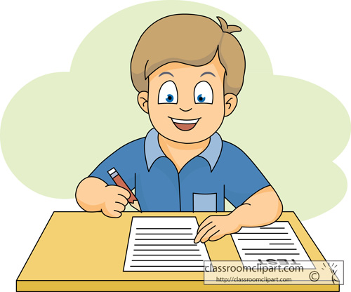 School   Student Taking A Test 116   Classroom Clipart
