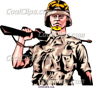 Combat Soldier Clip Art