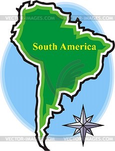 South America   Vector Clipart