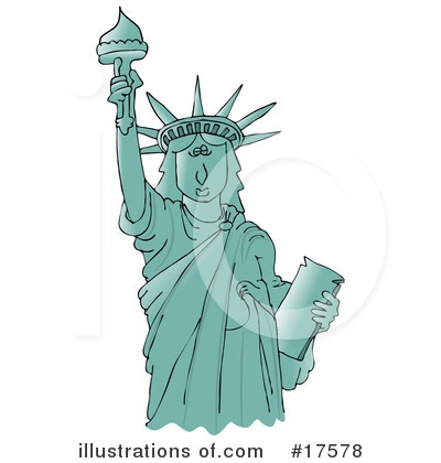 Statue Of Liberty Clipart  17578 By Djart   Royalty Free  Rf  Stock