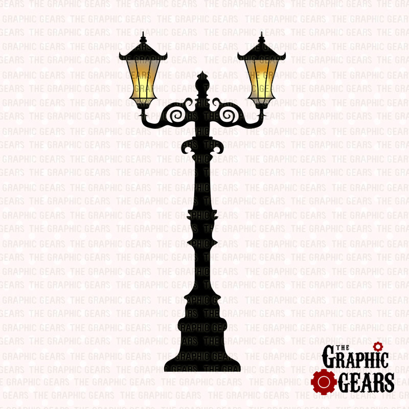 Street Lamp Post Clip Art Personal Or Commercial By Graphicgears