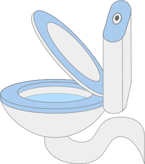 Toilet Seat Closed Clipart
