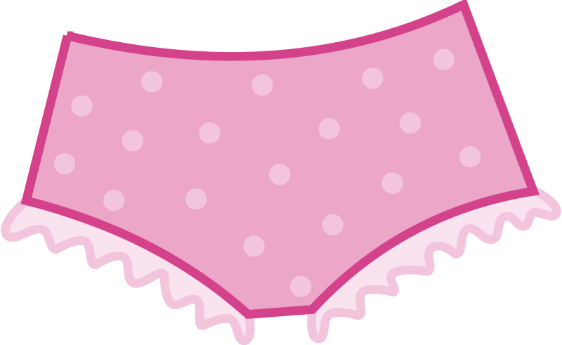 Clipart   Pink Dotted Panties