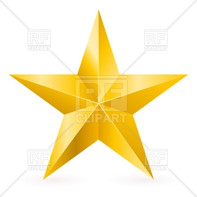 Five Point Star With Facets Download Royalty Free Vector Clipart  Eps