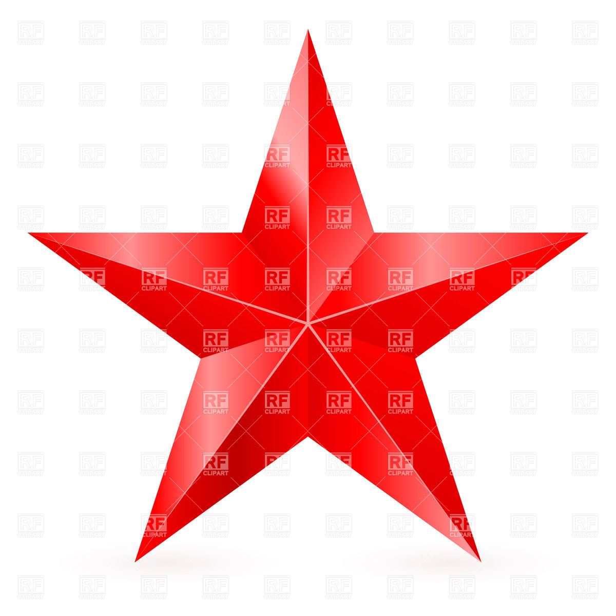 Five Pointed Red Star Download Royalty Free Vector Clipart  Eps