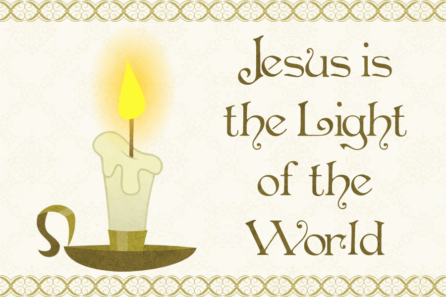 Free Printable Christian Message Cards   Jesus Is The Light Of The