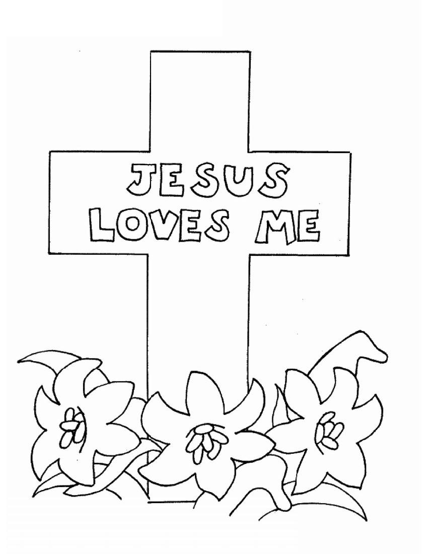 Jesus Loves Me Coloring Pictures